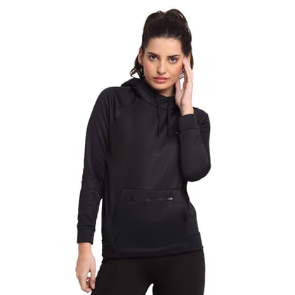 Invincible Women’s Exclusive Box Fleece Hoody-Black / XS
