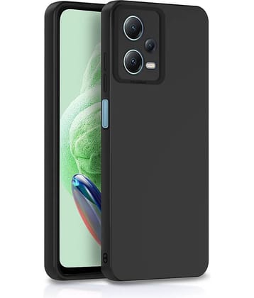ZAMN - Green Silicon Plain Cases Compatible For Redmi Note 12 Pro 5G ( Pack of 1 )