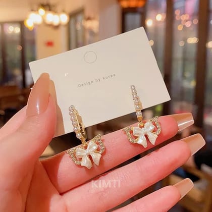 Butterfly Hoop Earring