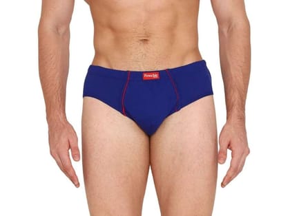 VIP Frenchie Plus Mens Cotton Briefs, Ultra-Soft, All-Day Comfort Fit, Assorted Colours - Pack of 2 - 80