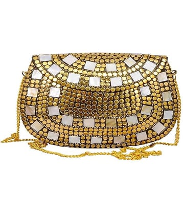 Shakuntla Vintage Gold Metal Crossbody