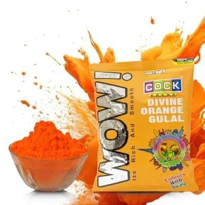 Cock Wow Divine Orange Gulal Poly Pack
