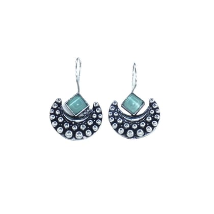 Oxidised SilverPlated Drop Earrings for Girls, Women