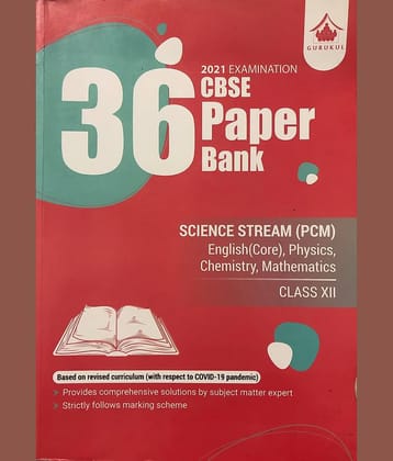36 Sample Paper Bank (PCM): CBSE Class 12 for 2021 Examination (Sample Papers)