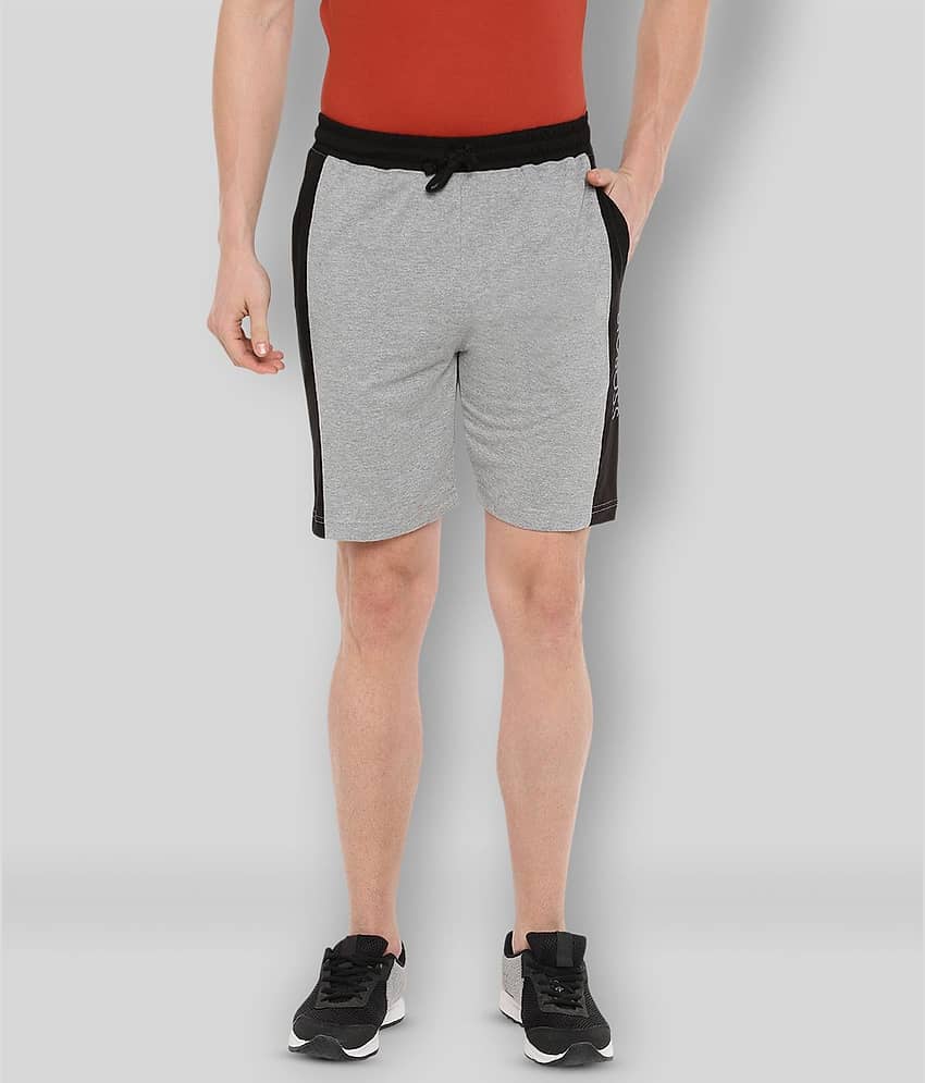 Dollar - Grey Cotton Blend Men's Shorts ( Pack of 1 )