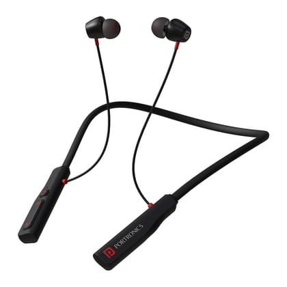 Portronics Harmonics Z11 35 Hour Playtime, 10mm Dynamic Driver, Magnetic Earbuds, Type C Fast Charging