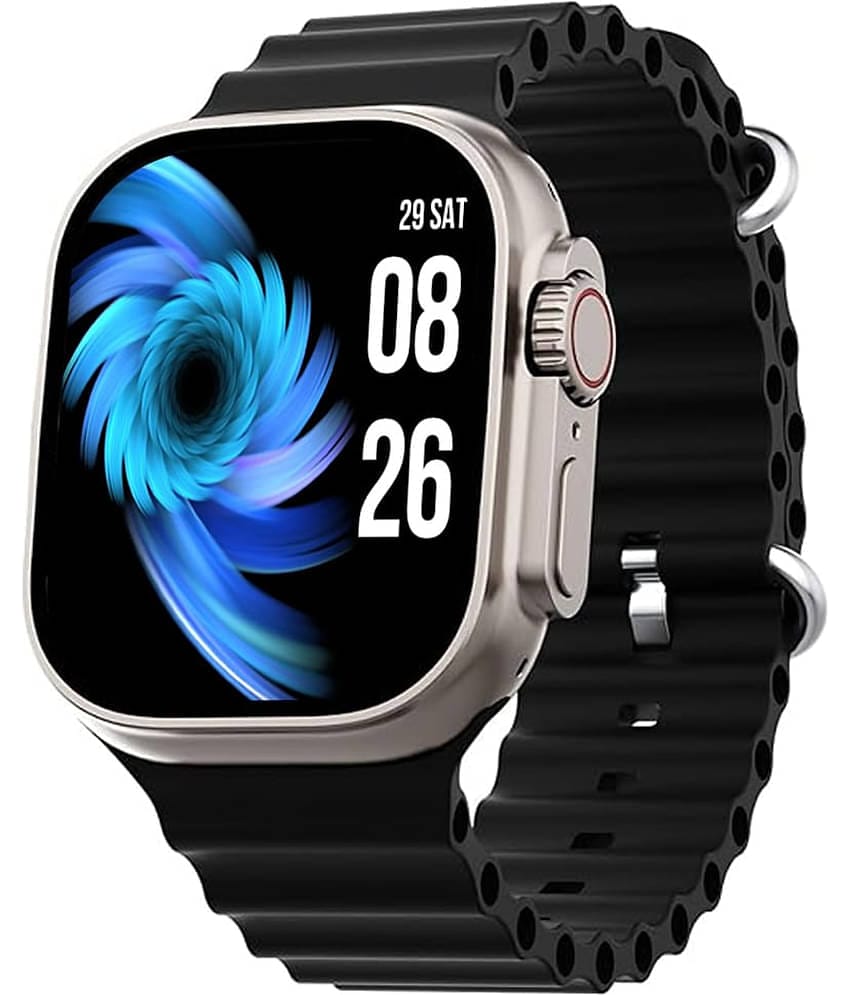 VERONIC Ultra Watch with HD Display, Calling Black Smart Watch