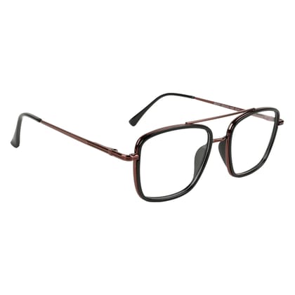 TERRY & CO Zero Power Blue Cut Eyeglasses | Metal Frame | Medium Size | Anti-Reflective, UV Protection, Lightweight | Spring Hinges | Unisex