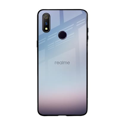 Light Sky Texture Glass Case for Realme 3 Pro