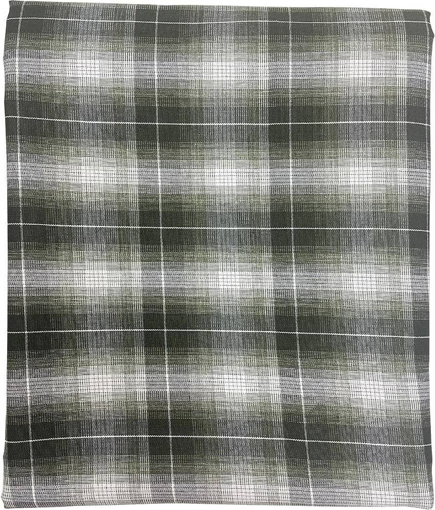 Maharaja Green Cotton Blend Men's Unstitched Shirt Piece ( Pack of 1 )