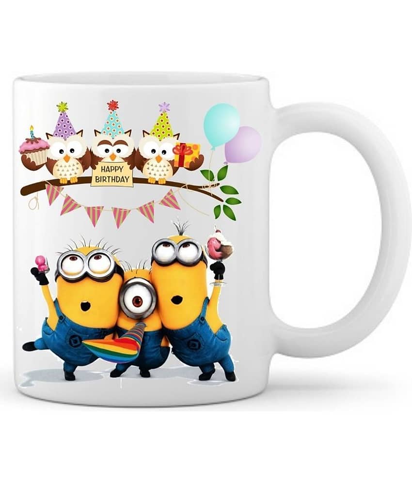 thriftkart - White Ceramic Coffee Mug ( Pack of 1 )