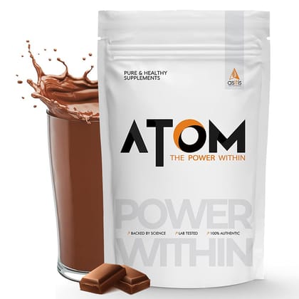 As-it-is ATOM Whey Protein Powder-1 kg / Double Rich Chocolate