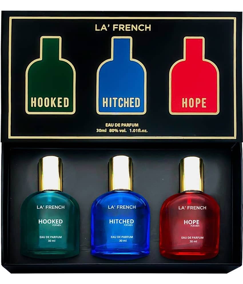 LA FRENCH Eau De Parfum (EDP) Fresh Medium -Fragrance For Men ( Pack of 3 )