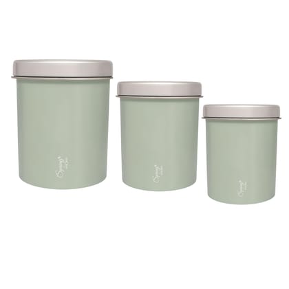 3-Piece Premium Kitchen Canister Set | Airtight Storage for Tea, Coffee, Spices & More 3-Piece Premium Kitchen Canister Set | Airtight Storage for Tea, Coffee, Spices & More - Green