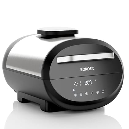 Borosil Best Digi Air-Fryer, Top Load Air Fryer, Large Capacity, 8 Pre-Set Menus, 8 In 1 Functionality, 6.1 L, 1700-Watt, 6.1 liter, Black Borosil Best Digi Air-Fryer, Top Load Air Fryer, Large Capacity, 8 Pre-Set Menus, 8 In 1 Functionality, 6.1 L, 1700-Watt, 6.1 liter, Black
