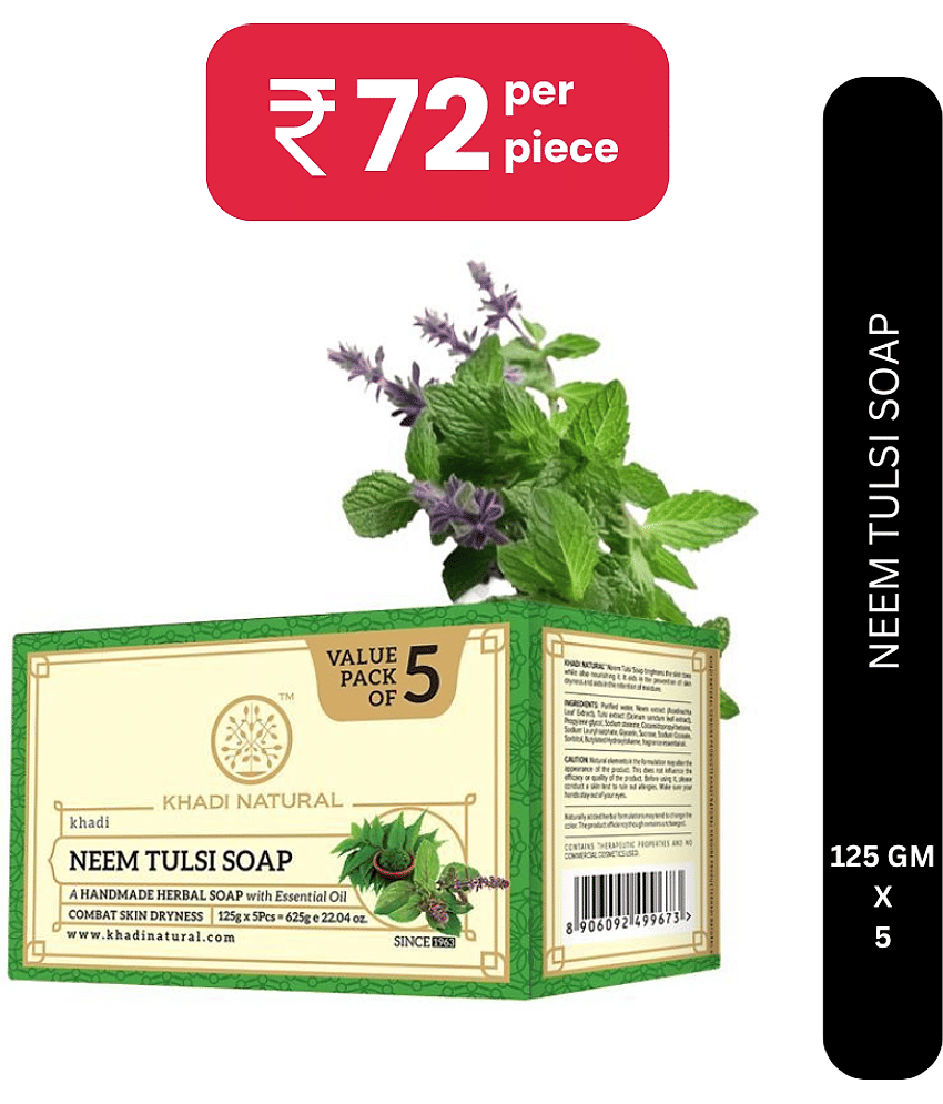 khadi natural Freshness Soap for All Skin Type ( Pack of 5 )