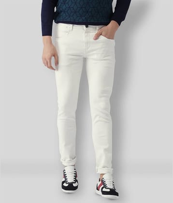 X20 Jeans - White Cotton Blend Skinny Fit Men's Jeans ( Pack of 1 )