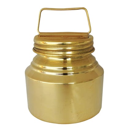 Brass Gangajali 480 ml – Medium Sacred Water Pot for Temple, Height : 5 Inch (ZMAS211 B)