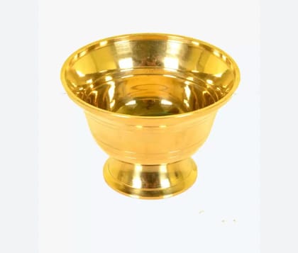 Gold Brass Oil Bowl Cup Katori For Puja