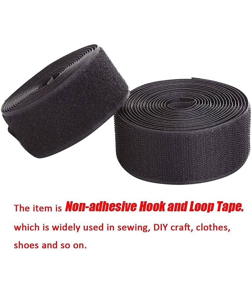 Vardhman Hook & Loop Fastner Tape ( Pack of 2 )