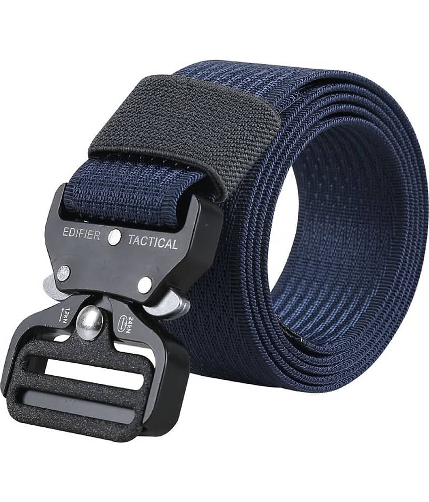 Edifier - Blue Leather Men's Casual Belt ( Pack of 1 )