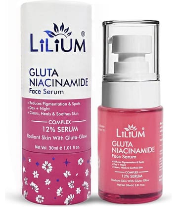 Lilium Face Serum 30ML | Gluta Niacinamide 12% | Helps To Reduce Wrinkles, Pigmentation & Spots