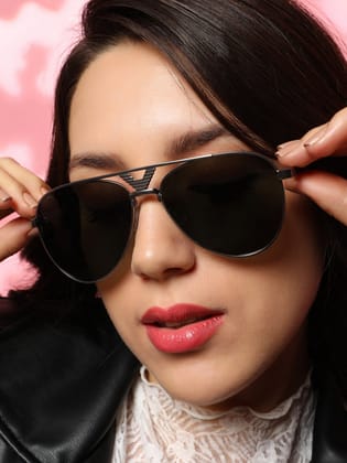 The V-Bar Aviator Sunglasses - Space Grey-Sunglass