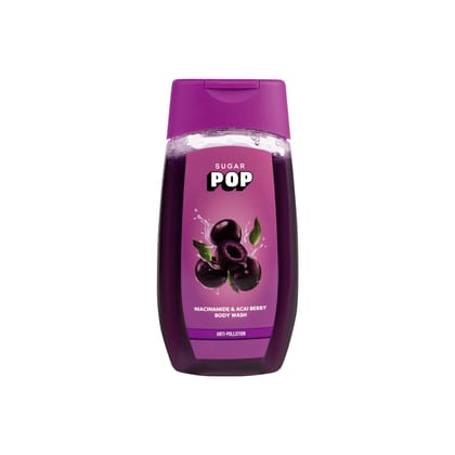 SUGAR POP Niacinamide and Acai Berry Body Wash | Contains Niacinamide | Exfoliates & Evens Skin Tone | Anti-Pollution | 250ml SUGAR POP Niacinamide and Acai Berry Body Wash | Contains Niacinamide | Exfoliates & Evens Skin Tone | Anti-Pollution | 250ml - 