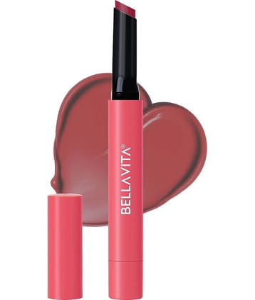 BELLAVITA All Hearts Lip Plumper | Hydrating Plumping Gloss | Natural Tint & Shine | BellaMood Tech | Paraben Free Lip Gloss | Burning Love | 1.2g
