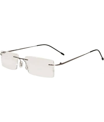 Peter Jones Rectangle Rimless Reading Glasses