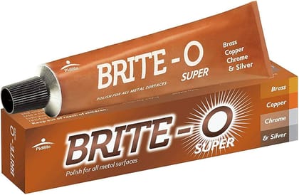 Brite-O Super Metal Polish - Rust & Stain Remover, For Surfaces Like Brass, Copper, Chrome & Silver, 25 g