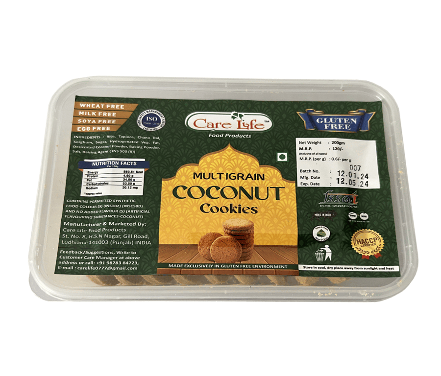 COCONUT MULTIGRAIN COOKIES 200GM