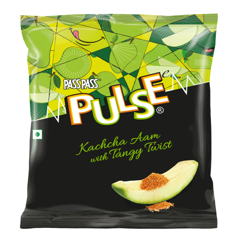 Pulse Pouch || Kachcha Aam Candy || 130 Pieces || 526.5 Grams