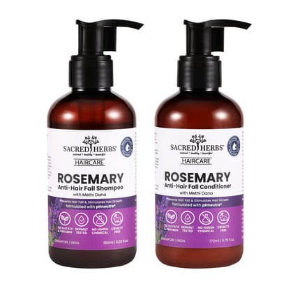 Rosemary Anti-Hair Fall Shampoo+Conditioner with Rosemary & Methi Dana (Pack Of 2)-170ml