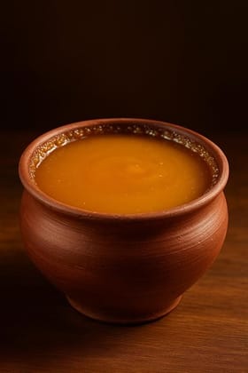 BANGLARMISTI Mishti Dahi - Traditional Lal Mitha Doi in Clay Pot, Bengali Sweets , 500gram pack