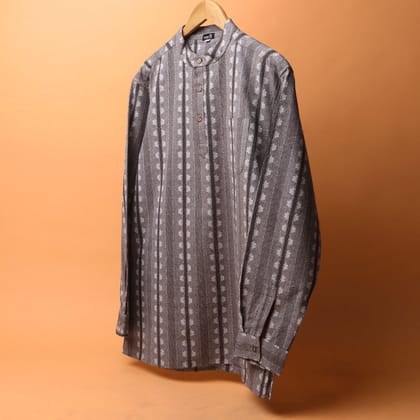 Jacquard Classic Kurta Shirt #84-XS / Half Sleeve
