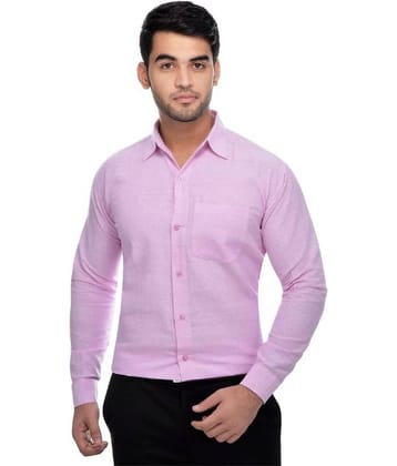 DESHBANDHU Cotton Cotton Regular Fit Men's Formal Shirt - Pink ( Pack of 1 )