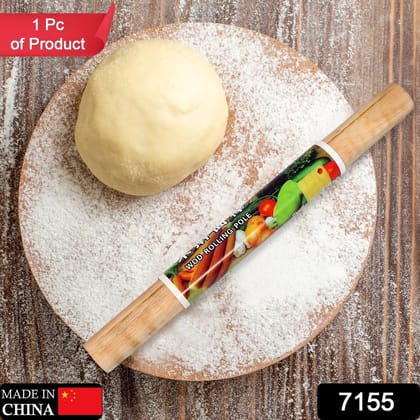 Wooden Pin for Baking | Wooden Roti Maker Belan for Chapati /  Roti  /  Paratha  /  Puri  /  Papad | Wooden Rolling Pin Roller Thick Size | Chapati roller | Wooden chapathi rolling pin | Wooden Belan for kitchen