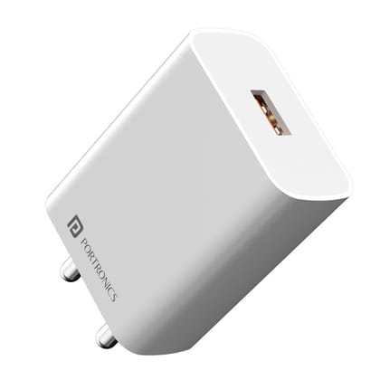 Portronics Adapto One Pro 18W Charging Adapter Portronics Adapto One Pro 18W Charging Adapter - White