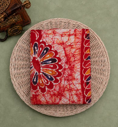 Handcrafted Batik Print Cotton Saree