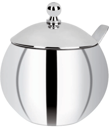Dynore Round Matka Ghee Pot Steel Silver Oil Container ( Set of 1 )