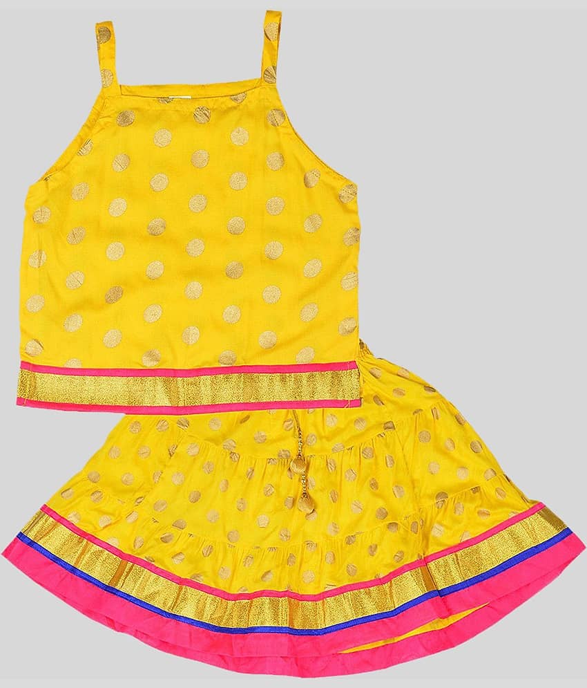 Disha Viscose Lehenga Choli Sets For Girls ( , Yellow )