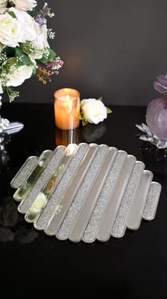 Silver Crystal High Low: Placemat