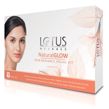 Lotus Herbals Natural Glow Skin Radiance 1 Facial Kit (50gm)-50gm