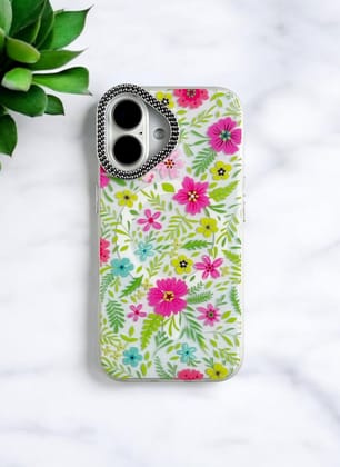 Springtime Bloom Floral Case for iPhone 16 Plus