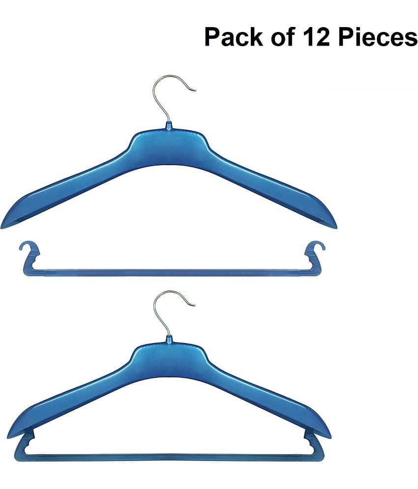 Jyoti Plastic Standard Clothes Hangers ( Pack of 12 )