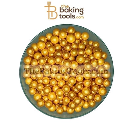 Decorative Jumbo Golden Ball - 10 mm-100 gram