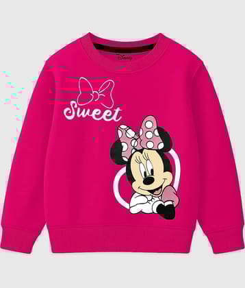 Kuchipoo Pack of 1 Girls Fleece Sweatshirt ( Deep Pink )