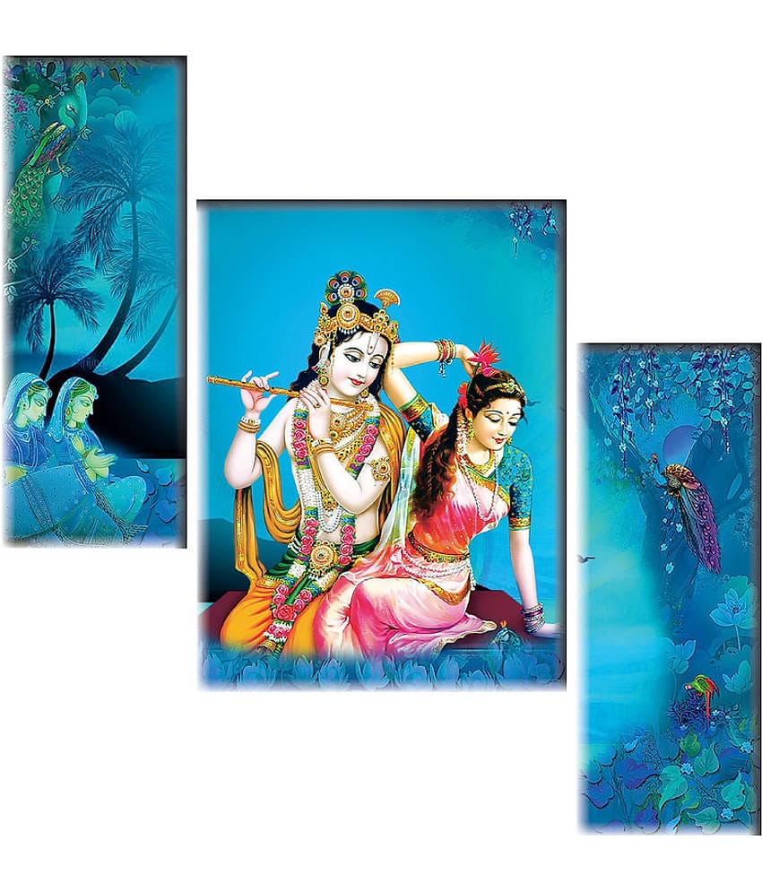 Saf Radha krishna modern art MDF Painting Without Frame