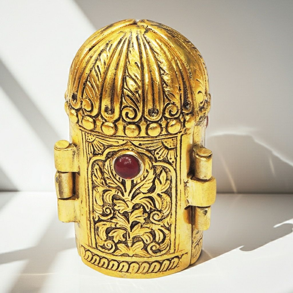 Aluminium Laxmi Ganesh Darbar Showpiece | Laxmi Ganesh Idol for Home & Office Puja, Height : 5.3 Inch (ASMAS277 G)